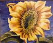 “Jannifer’s Sunflower”  2006. 12” x 12” Acrylic on canvas. Collection of Jannifer Conley.