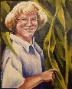 “Happy in the Corn”  2006. 18” x 24” Acrylic on canvas. Collection of Virginia Conley. 